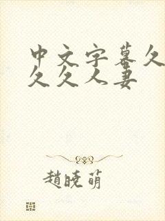 中文字幕久久久久久人妻