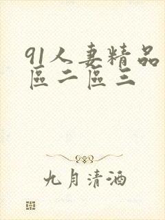 91人妻精品一区二区三