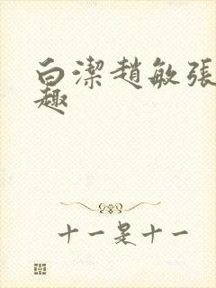 白洁赵敏张倩笔趣封面