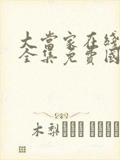 大当家在线观看全集免费国语高清