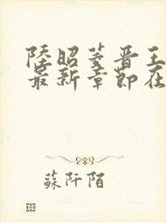 陆昭菱晋王小说最新章节在线阅读