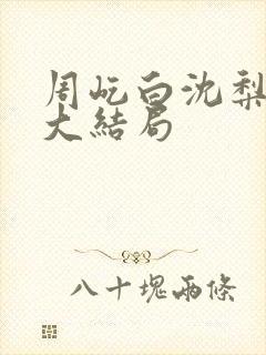 周屹白沈梨小说大结局封面