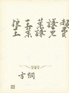 狼王叶谦超级兵王叶谦免费阅读