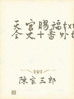 天官赐福txt全文+番外txt下载