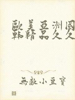 欧美亚洲国产日韩精品久久