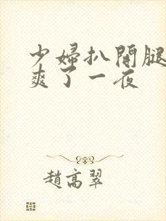 少妇扒开腿让我爽了一夜