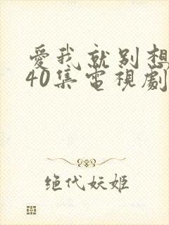 爱我就别想太多40集电视剧免费观看封面