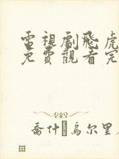 电视剧飞虎神鹰免费观看完整版封面