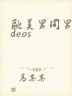 欧美男同男videos