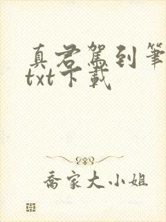 真君驾到笔趣阁txt下载