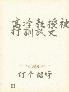 高冷教授被罚挨打训诫文封面