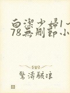 白洁少妇1～178无删节小说