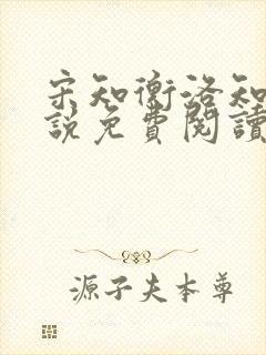 宋知衡洛知予小说免费阅读最新章节