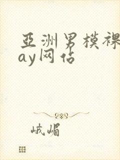 亚洲男模裸体gay网站封面