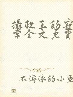 摄政王的宠妻日常全文免费阅读