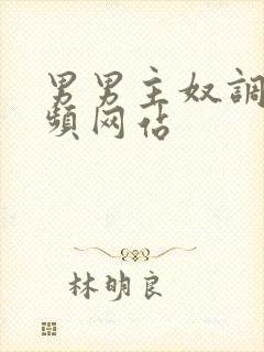 男男主奴调教视频网站