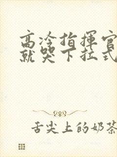 高冷指挥官一亲就哭下拉式封面