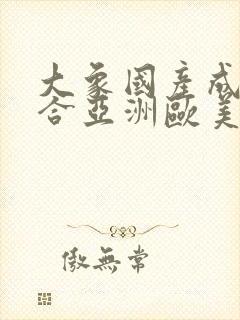 大象国产成人综合亚洲欧美在线封面