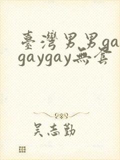 台湾男男gaygaygay无套