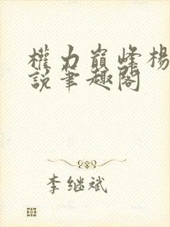 权力巅峰杨剑小说笔趣阁