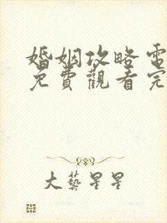 婚姻攻略电视剧免费观看完整版高清