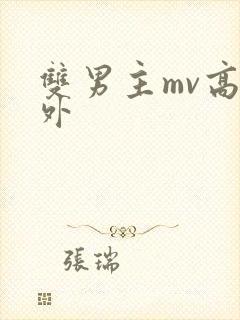 双男主mv高清外封面