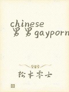 chinese男男gayporn