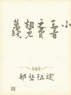 万相之王小说在线免费看封面