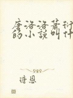 唐洛洛萧衍算命的小说叫什么封面