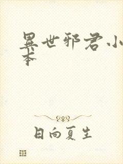 异世邪君小说完本