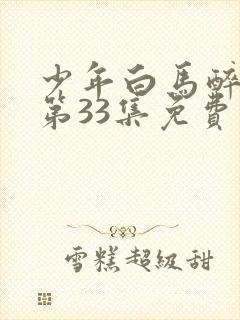 少年白马醉春风第33集免费观看封面