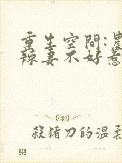 重生空间:农门辣妻不好惹
