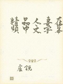 精品人妻在线视频中文字幕