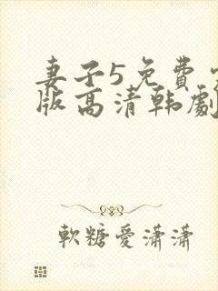 妻子5免费完整版高清韩剧封面