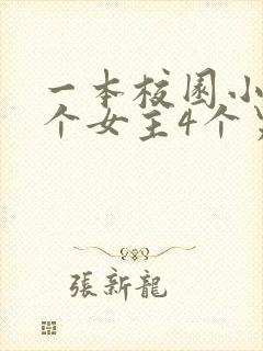 一本校园小说4个女主4个男主封面