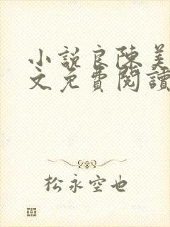 小说良陈美锦全文免费阅读