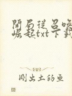 开局从召唤诸天崛起txt下载