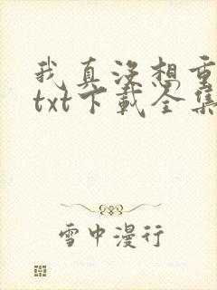 我真没想重生啊txt下载全集