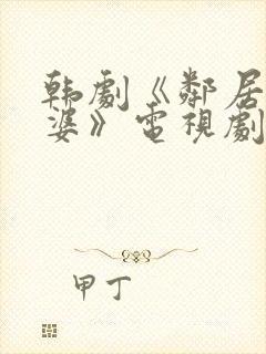 韩剧《邻居的老婆》电视剧我的后妈封面