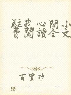 驻我心间小说免费阅读全文