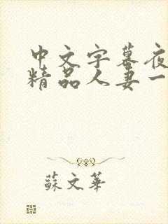 中文字幕夜夜嗨精品人妻一区二区