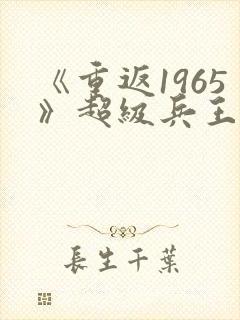 《重返1965》超级兵王