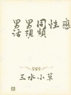 男男同性恋性生活视频