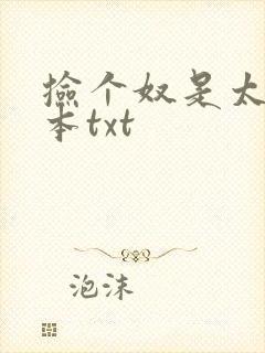 捡个奴是太子全本txt