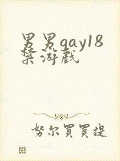 男男gay18禁游戏