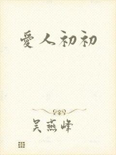 爱人初初封面