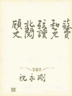 顾北弦和苏o全文阅读免费