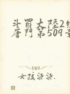 斗罗大陆2绝世唐门第509章
