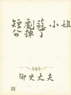 短剧苏小姐你老公掉了