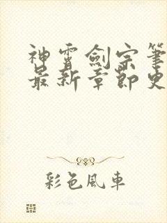 神霄剑宗笔趣阁最新章节更新时间